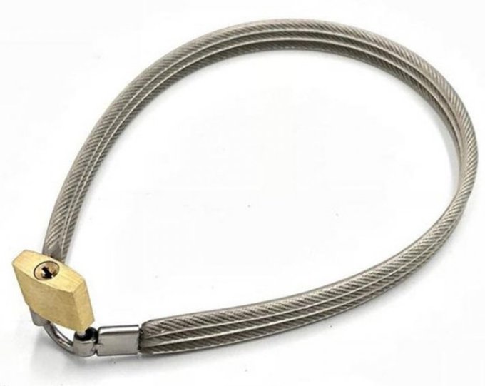 Collier en métal Slave Lock avec Cadeans