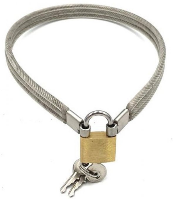 Collier en métal Slave Lock avec Cadeans