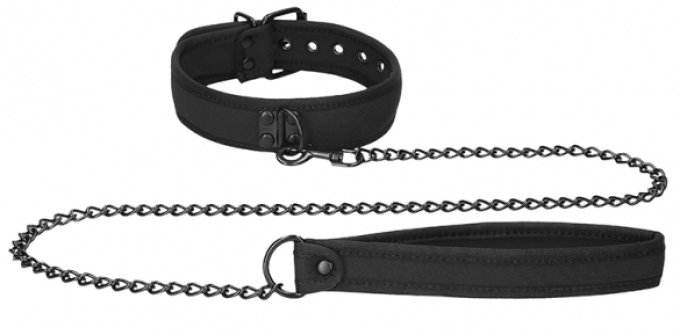 Collier Néoprène Ouch Puppy Noir