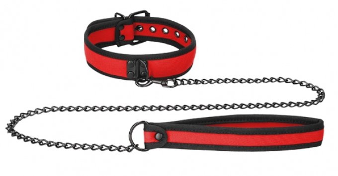 Collier Néoprène Ouch Puppy Rouge