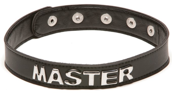 Collier simili Master Noir