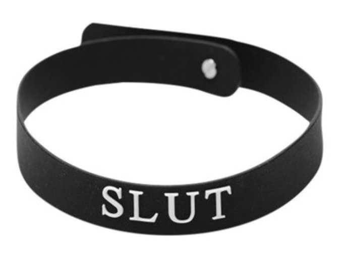 Collier Slut en silicone