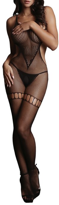 Combi sexy Net High Neck Noir