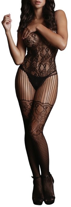 Combin sexy Lace Fishnet Noir