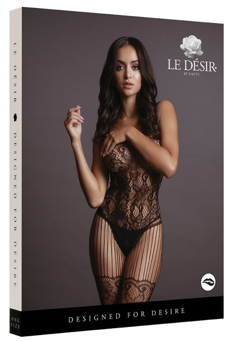 Combin sexy Lace Fishnet Noir