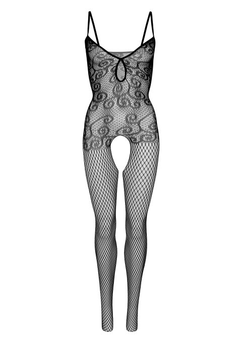 Combinaison Keyhole Net noire