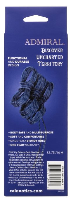 Corde de bondage Admiral 10 mètres Bleue