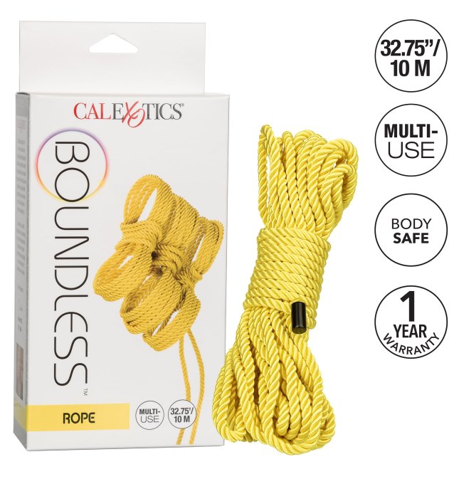 Corde de bondage Boundless 10m Jaune