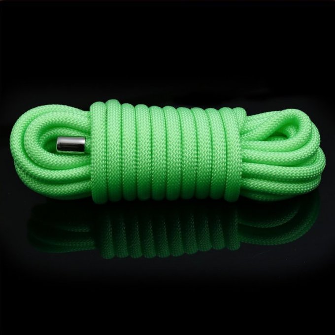 Corde de bondage Luminous 10M Verte