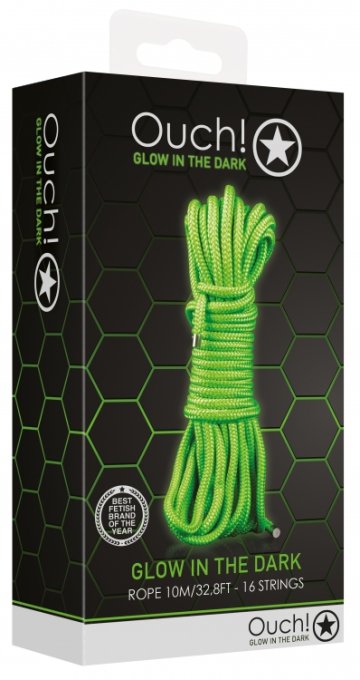 Corde de bondage phosphorescente Glow Rope 10M