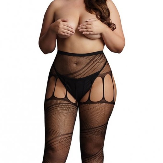 Panty CROTCHLESS CUT-OUT Noir