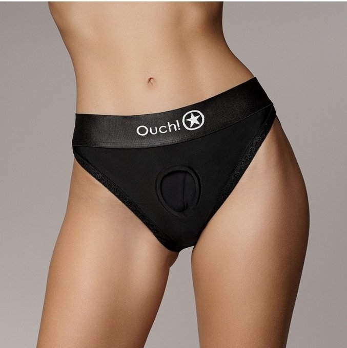 Culotte vibrante Strap-On Hipster Noire