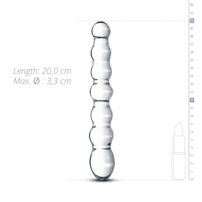 Dildo en Verre n° 19 - 20 x 3.2 cm