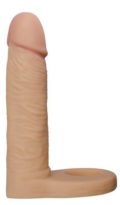 Double gode Cockring - 12.5 x 2.9 cm Flesh