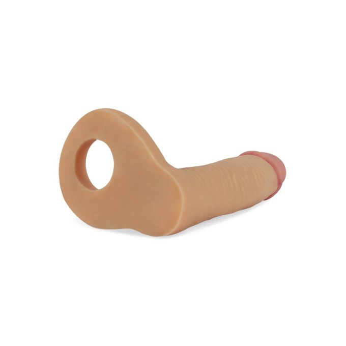 Double gode Cockring - 12.5 x 2.9 cm Flesh