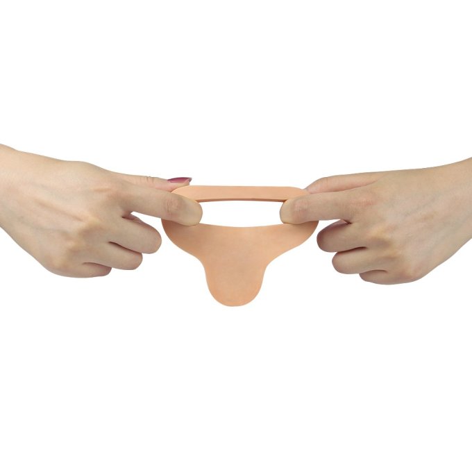 Double gode Cockring - 12.5 x 2.9 cm Flesh