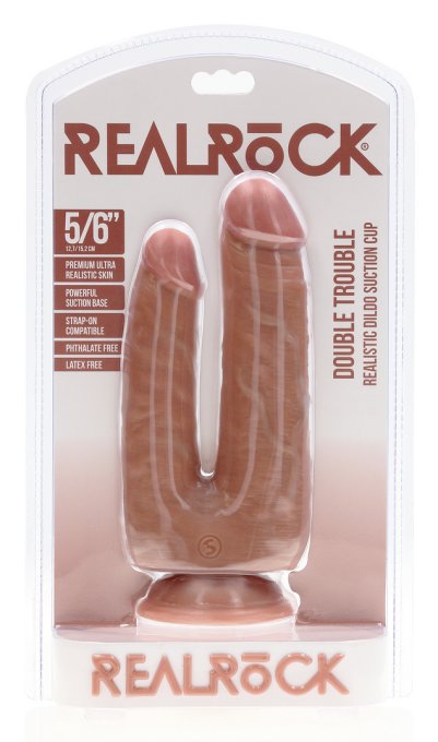 Double Gode Double Trouble 15 x 4.5cm Marron