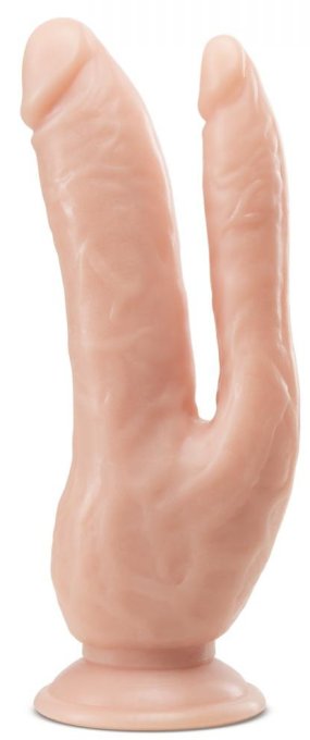 Double gode Dp Cock Dr Skin 18 x 6cm