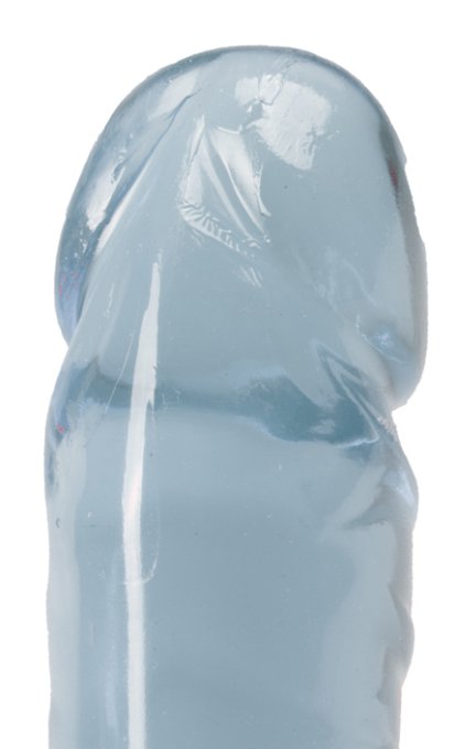 Double gode Jelly Clear 29 x 3.7cm Bleu