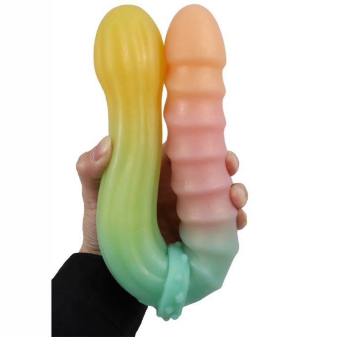 Double Gode Rainbowy 19 x 4.5cm