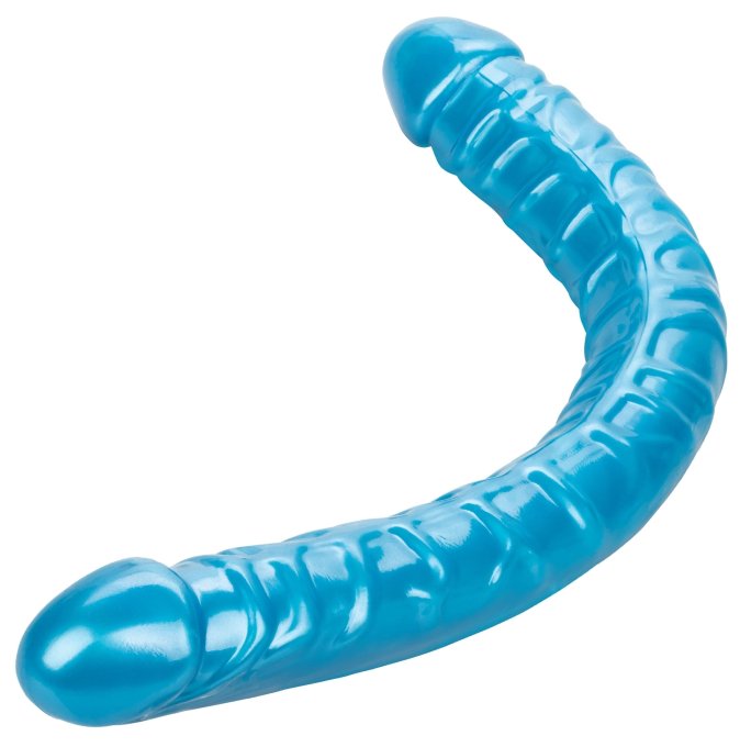 Double Gode Size Queen 43 x 4.2cm Bleu