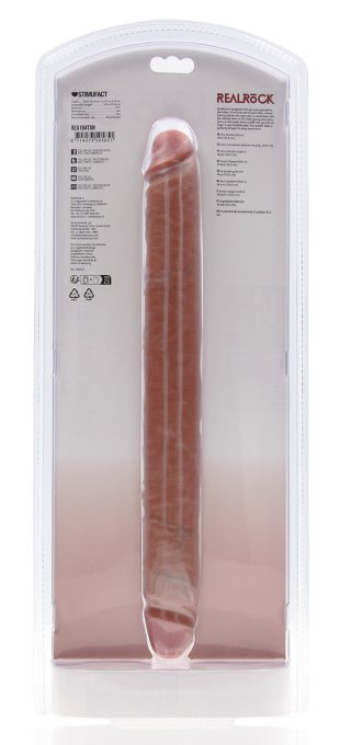 Double Gode Straight Slim 35.5 x 3.8cm Marron