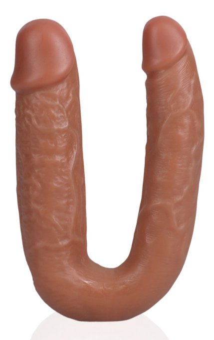 Double Gode U Shape 12 x 3cm Marron