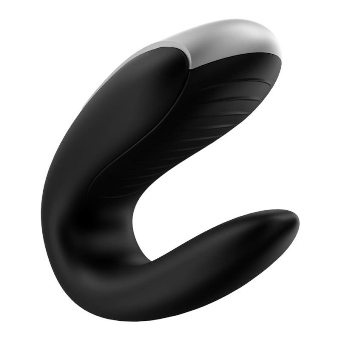 Double stimulateur connecté Double Fun Satisfyer Noir