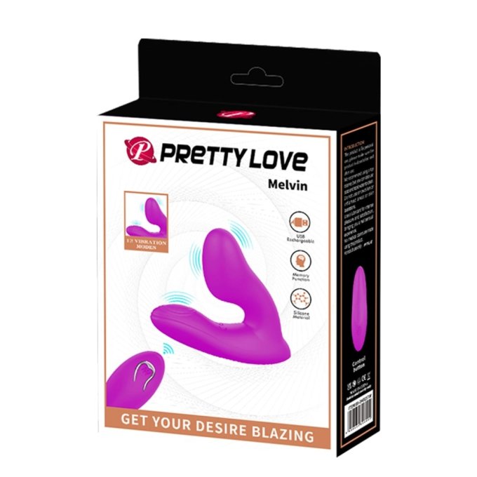 Double stimulateur Melvin Pretty Love 12 Vibrations