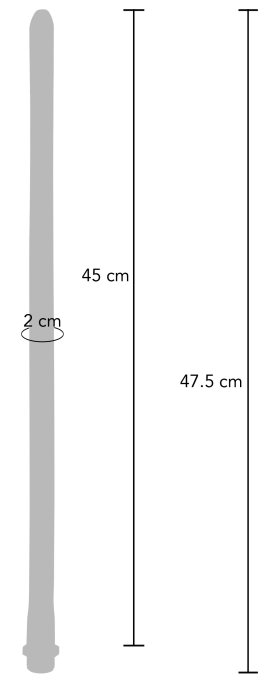 Embout de lavement long The Gusher 45 x 2cm