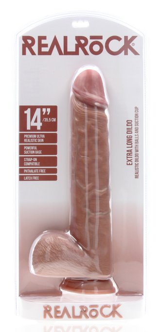 Gode Extra Long 29 x 7cm Marron