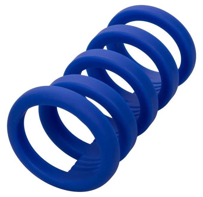 Gaine de pénis 5 Cockrings Xtreme Cage Admiral 9cm