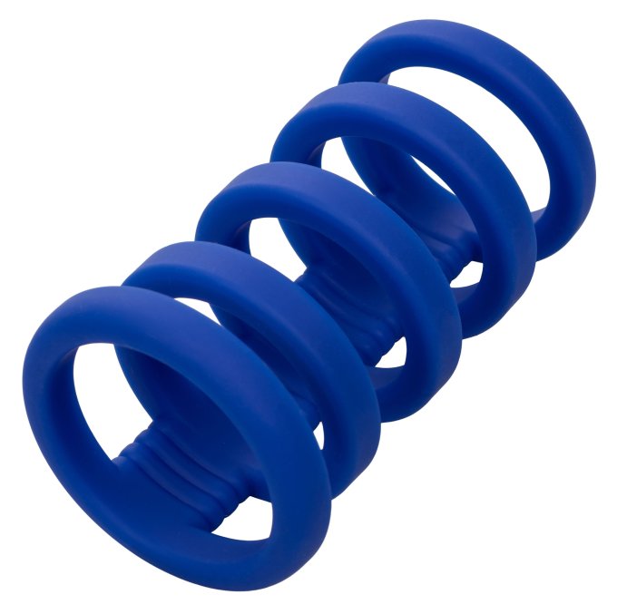 Gaine de pénis 5 Cockrings Xtreme Cage Admiral 9cm