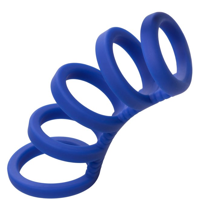 Gaine de pénis 5 Cockrings Xtreme Cage Admiral 9cm