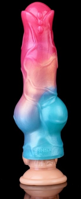 Gaine de pénis Nott Very Dick 18 x 6.5cm Rose-Bleu