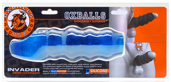 Gaine de pénis Oxballs Invader 13 x 5cm Bleue