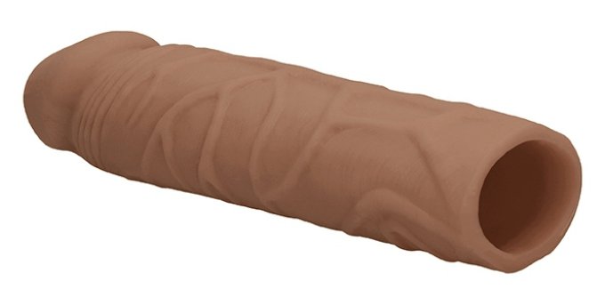 Gaine de pénis Penis Sleeve RealRock 16.5 x 4cm Tan