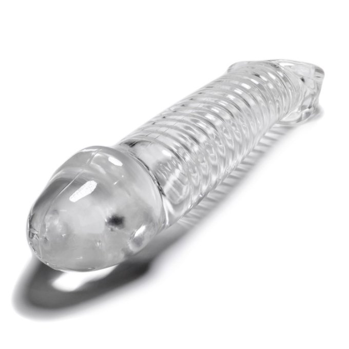 Gaine pour pénis Muscle Oxballs 24 x 5 cm transparente