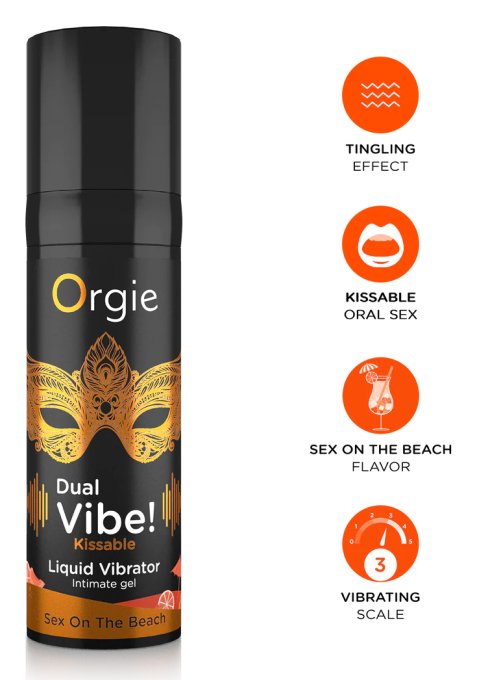 Gel Stimulant Dual Vibe Sex On The Beach 15ml