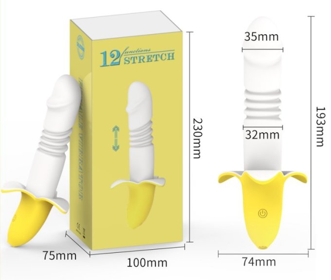 Gode à poussée Banana Thrust 13 x 3.3cm