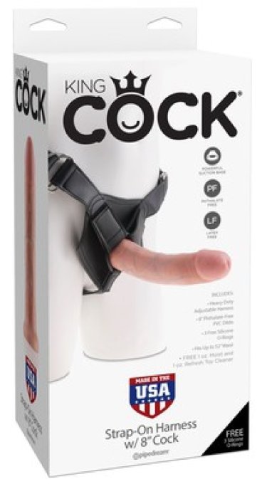 Gode Ceinture Strap-On King Cock 20.3 x 4.6cm