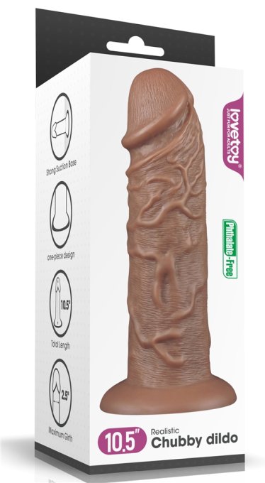 Gode Chubby Dildo 23 x 6.5 cm Marron