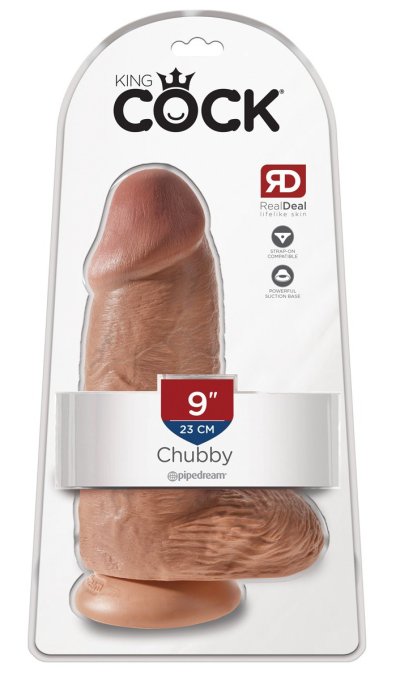 Gode Chubby king Cock 18 x 7.6cm Beur