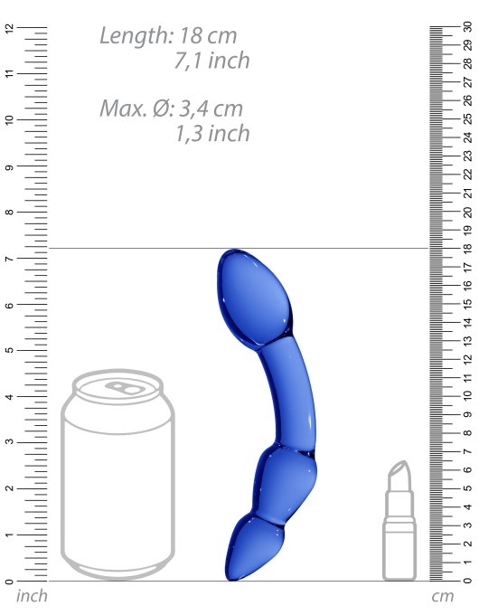 Gode en verre Superior 18 x 3.4cm