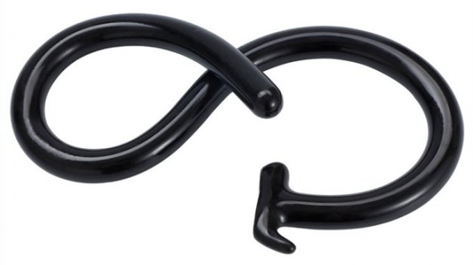 Gode long Mega Snake 100 x 3cm Noir