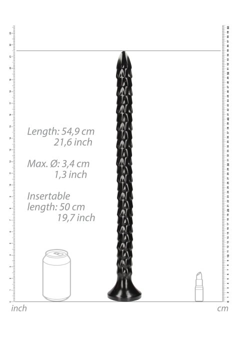 Gode long Scaled Anal Snake L 50 x 3.5cm