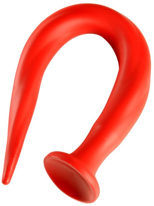 Gode long Stretch Worm N°3 - 48 x 3.7cm Rouge