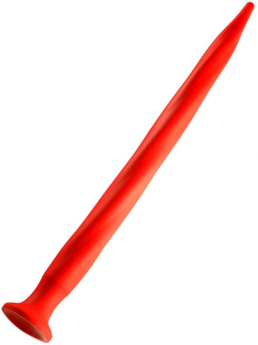 Gode long Stretch Worm N°5 - 64 x 5.2cm Rouge