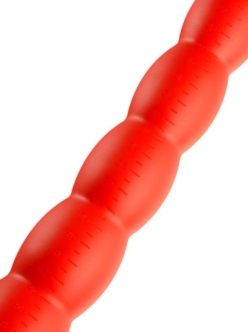 Gode long Stretch Worm N°6 - 60 x 6cm Rouge