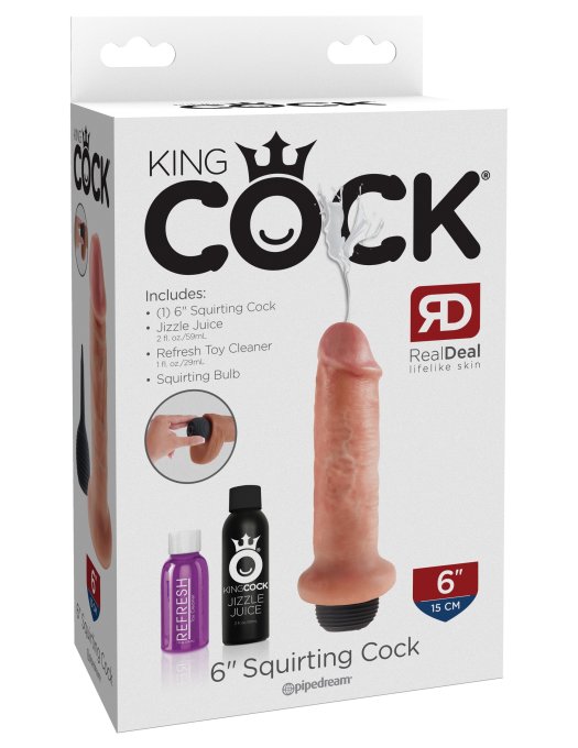 Gode qui éjacule Squirting King Cock 16 x 4.4cm